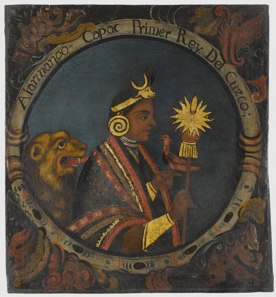 Manco Capac, 1. İnka Kralı, 18. yüzyılın ortaları by Peruvian School