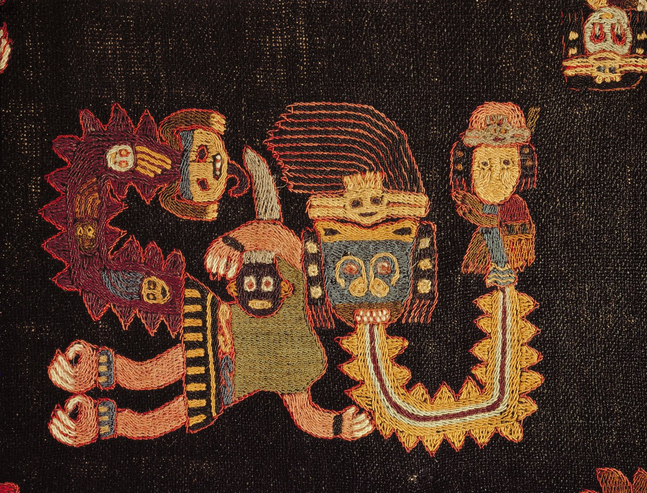 Cenaze bezinin detayı, Paracas Kabilesi by Peruvian School