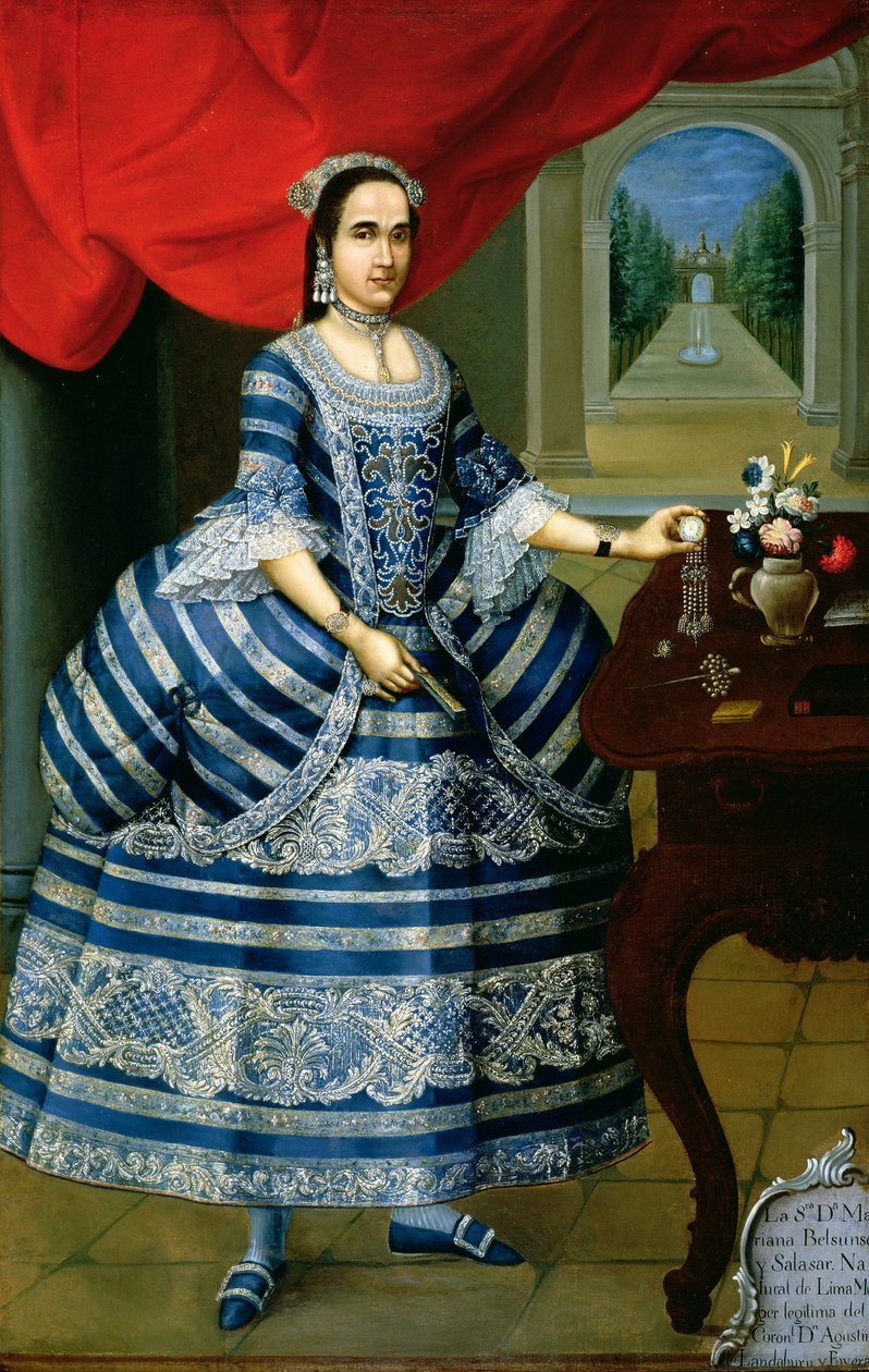 Dona Mariana Belsunse ve Salasar by Peruvian School