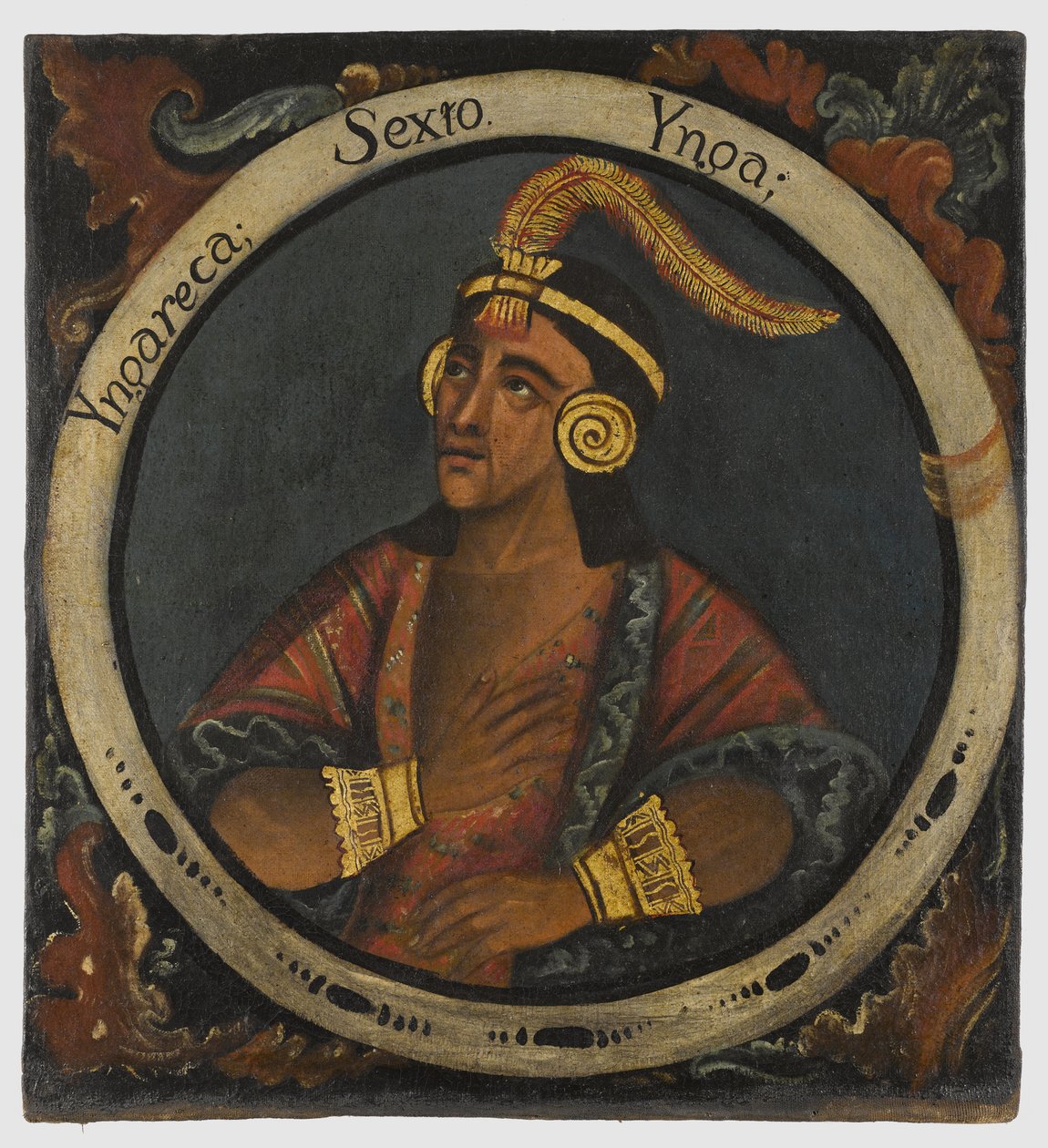 Inca Roca, Altıncı İnka Kralı, 18. yüzyılın ortaları by Peruvian School
