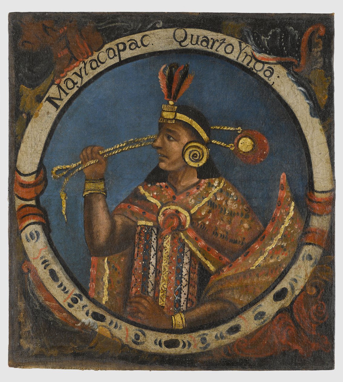 Mayta Capac, Dördüncü İnka Kralı, 18. yüzyılın ortaları by Peruvian School