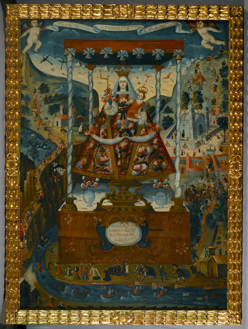 Our Lady of Cocharcas Baldachin Altında, Cuzco, 1765 by Peruvian School