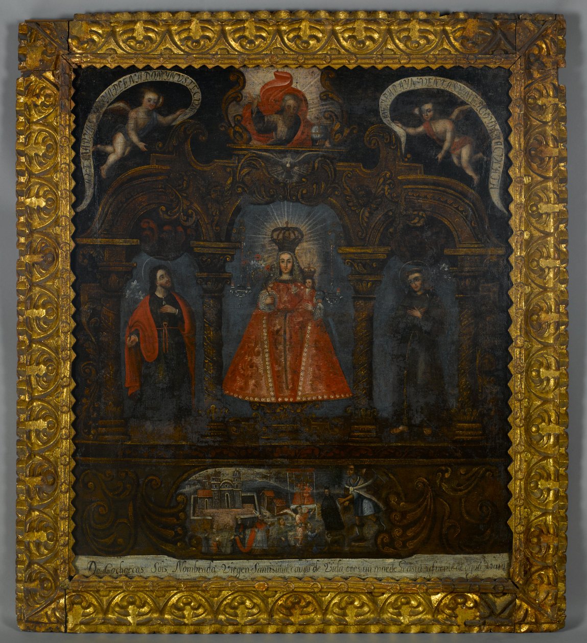 Altar, Arequipa üzerinde Cocharcas Our Lady of by Peruvian School