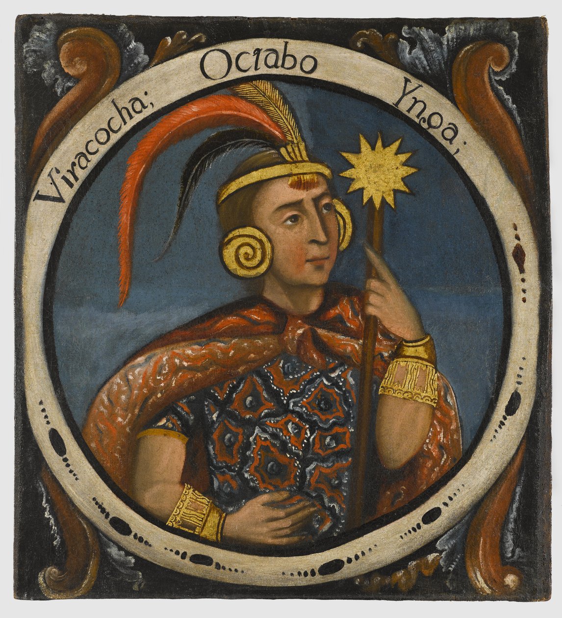 Viracocha, Sekizinci İnka Kralları, 18. yüzyılın ortaları by Peruvian School