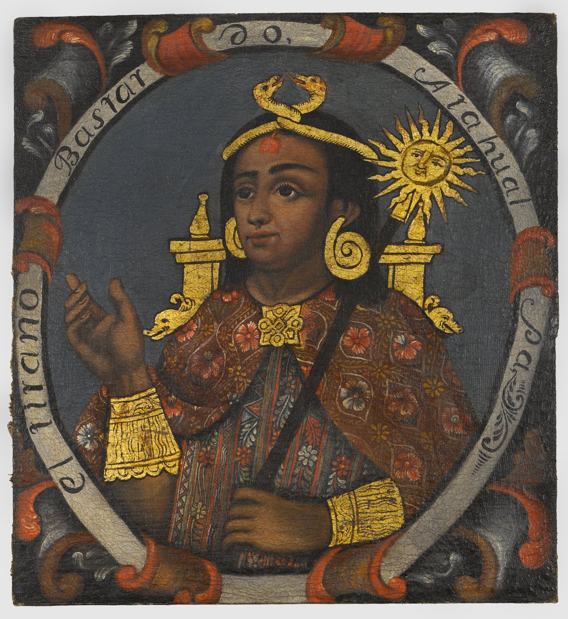 Atahualpa (c.1502-33) 14. ve son İnka Kralı, 18. yüzyılın ortaları by Peruvian School