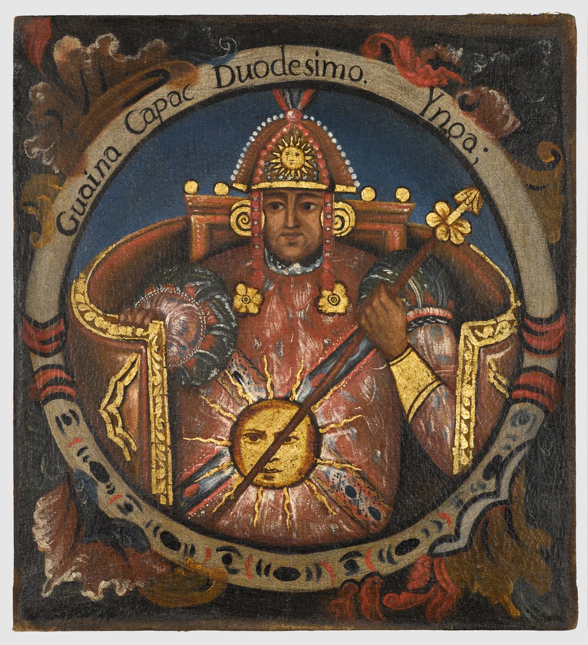 Huayna Capac, 12. İnka Kralı, Cuzco Okulu, 18. yüzyılın ortaları by Peruvian School