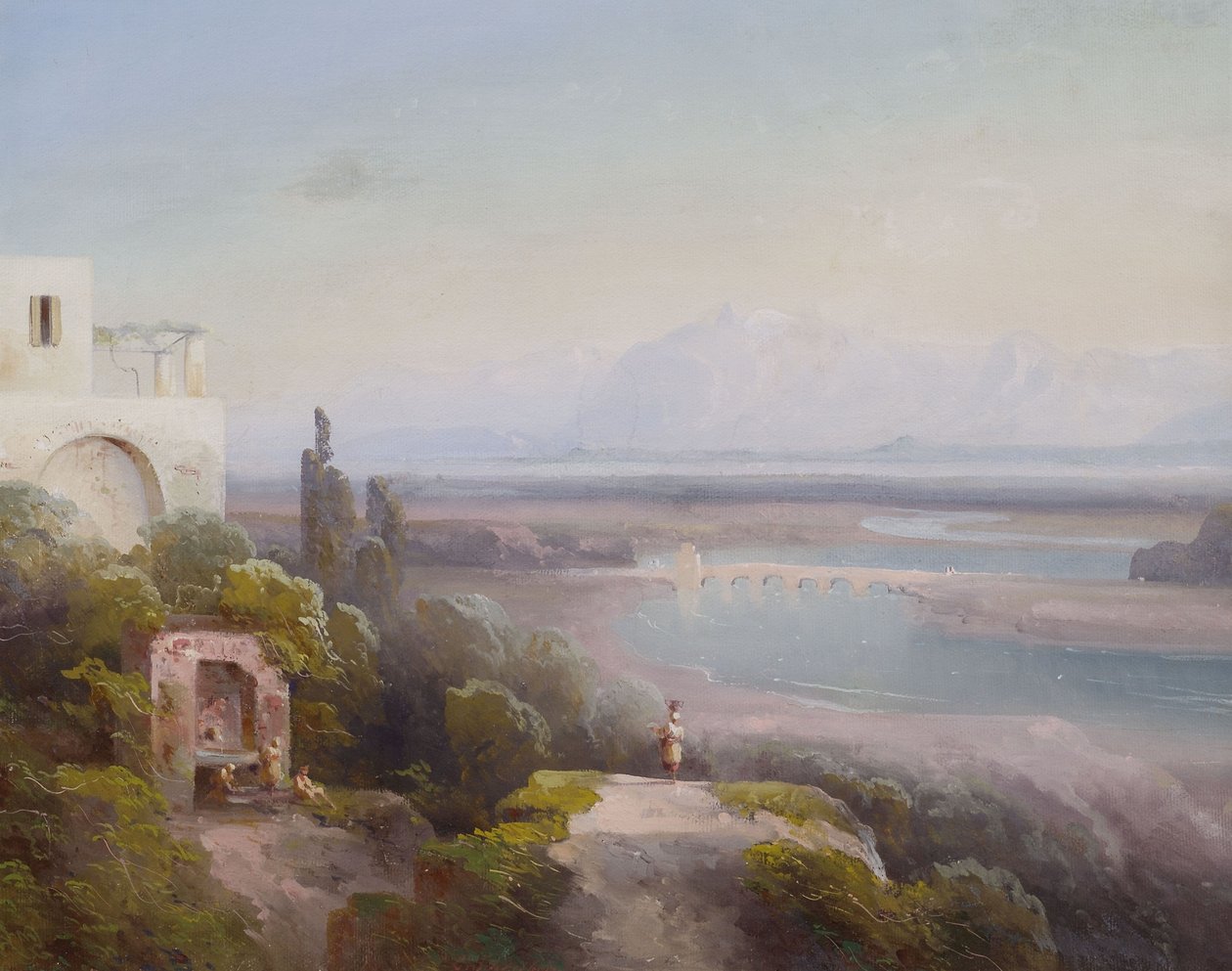 Güney İtalya manzarası by Peter Conrad Schreiber