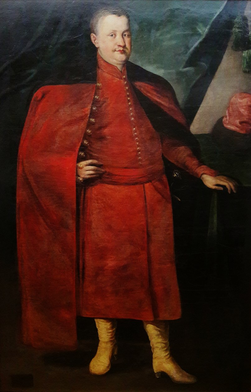 Polonya kostümlü Władysław Dominik Zasławski-Ostrogski