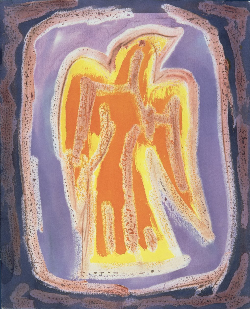 Ekli Form, 1990 (kağıt üzerinde karışık teknik) by Peter Davidson