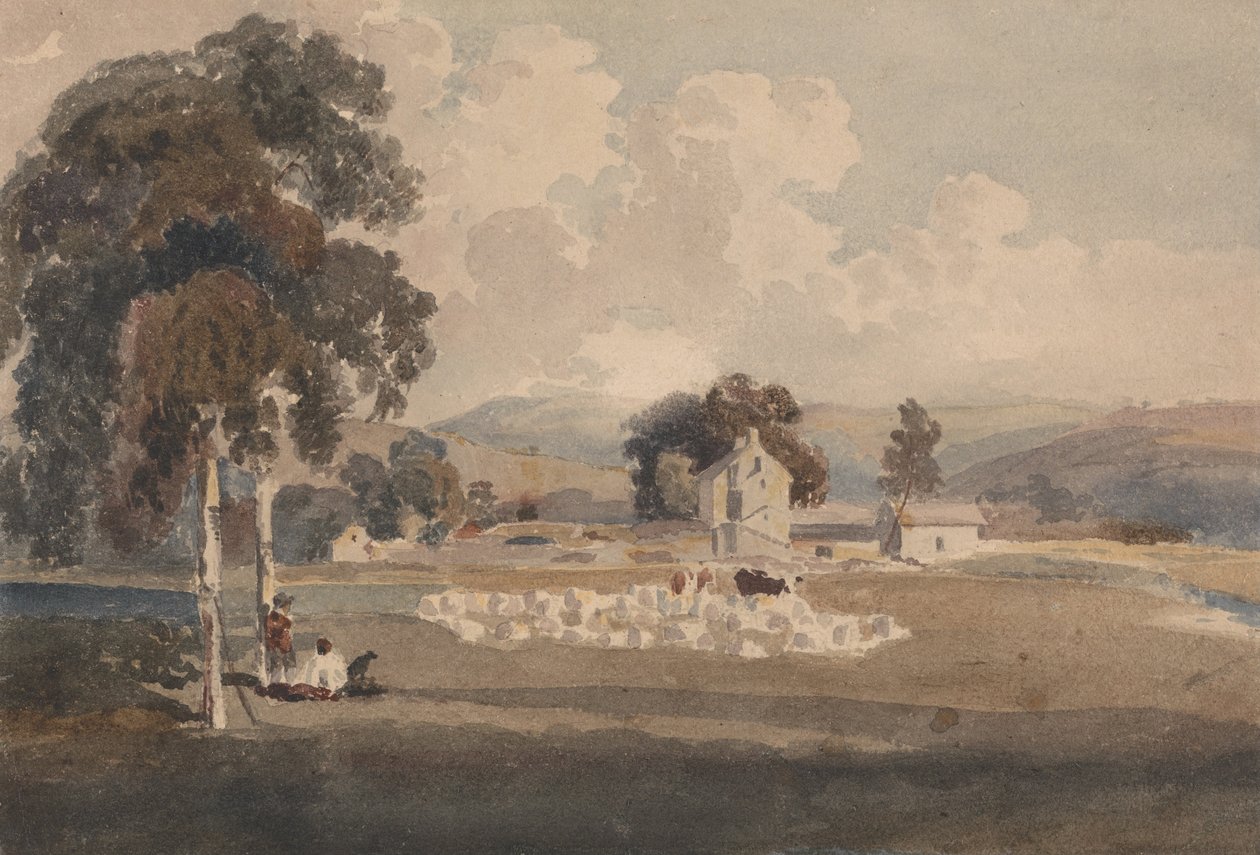 Yorkshire Çiftliği by Peter de Wint