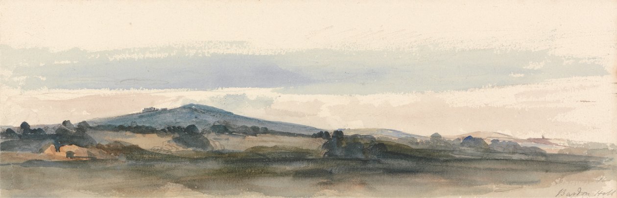 Bardon Tepesi, Charnwood Ormanı, Leicestershire by Peter de Wint