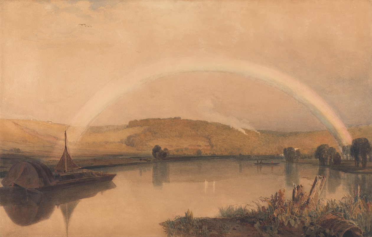 Thames üzerinde by Peter de Wint