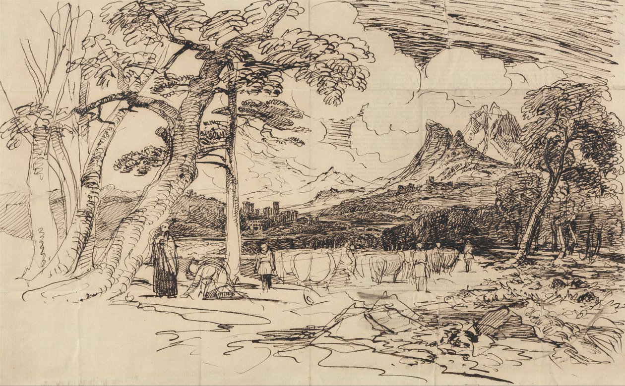 İlyas için çalışma by Peter de Wint