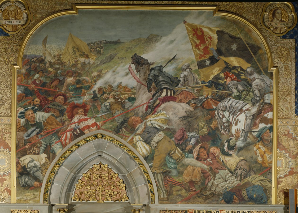 Lauffen Savaşı, 1534, 1903 by Peter Johann Theodor Janssen