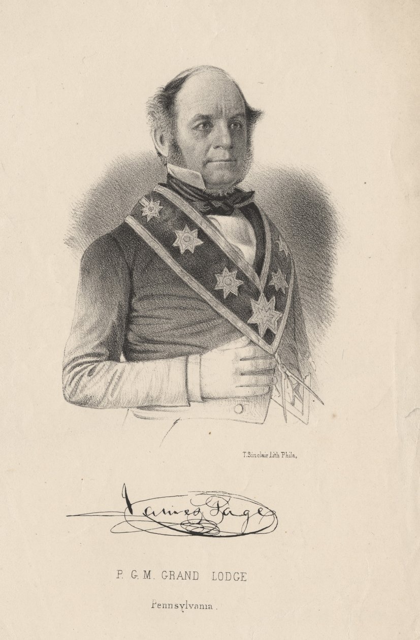 James Page, litho, T. Sinclair, 1849 by Peter Kramer
