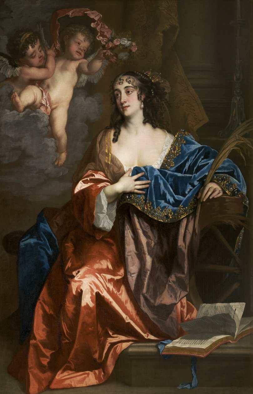 Eleanor Needham, Leydi Byron, Saint Catherine rolünde, c.1663-64 by Peter Lely