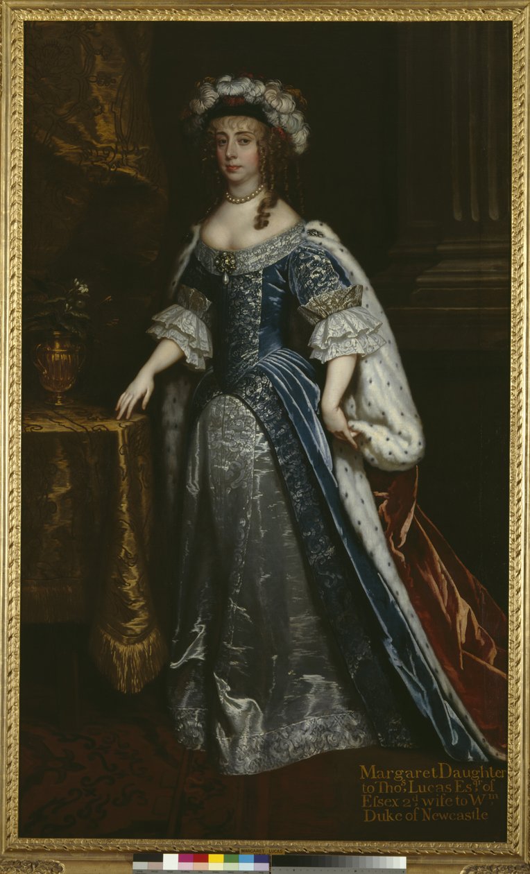 Margaret Lucas, Newcastle Düşesi, c.1665 by Peter Lely