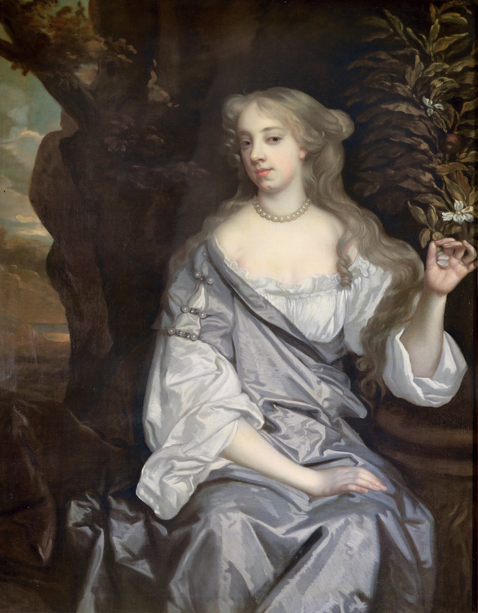 Nell Gwynne (1650-87) olduğu söylenen Bir Hanımefendinin Portresi by Peter Lely