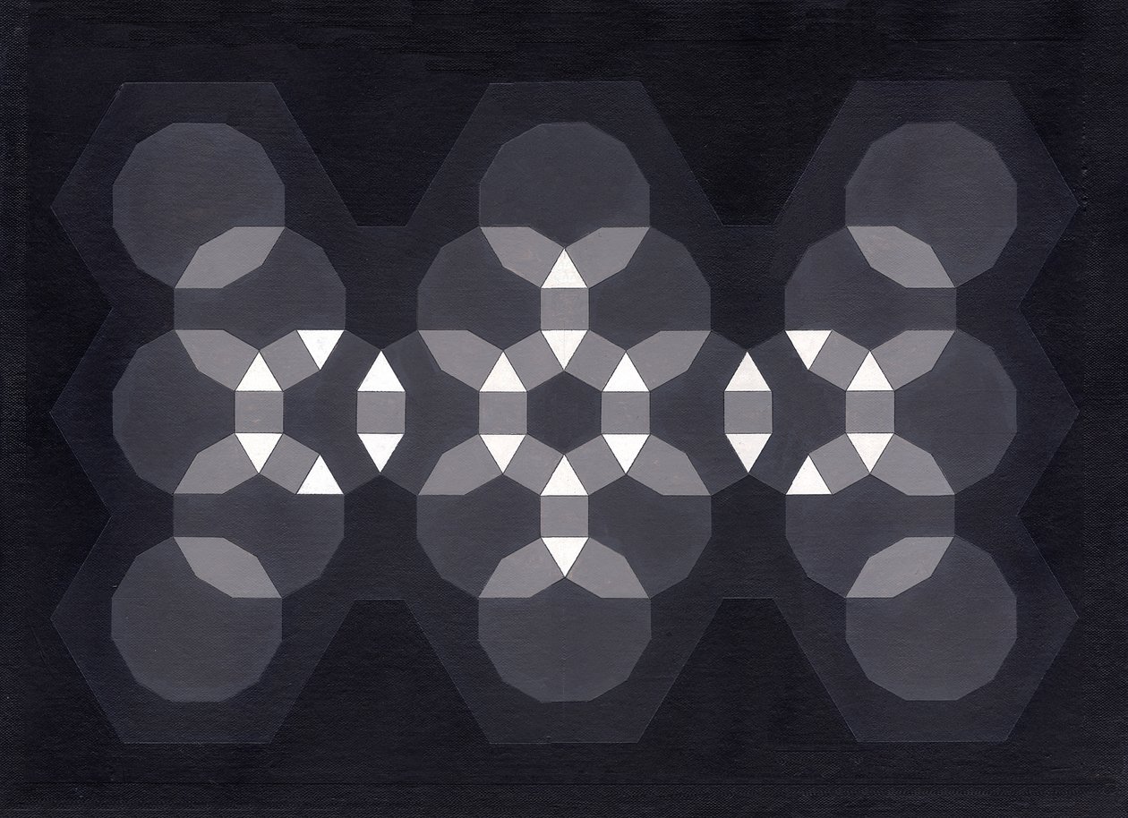 Fusion, 2008 (tuval üzerine akrilik) by Peter McClure