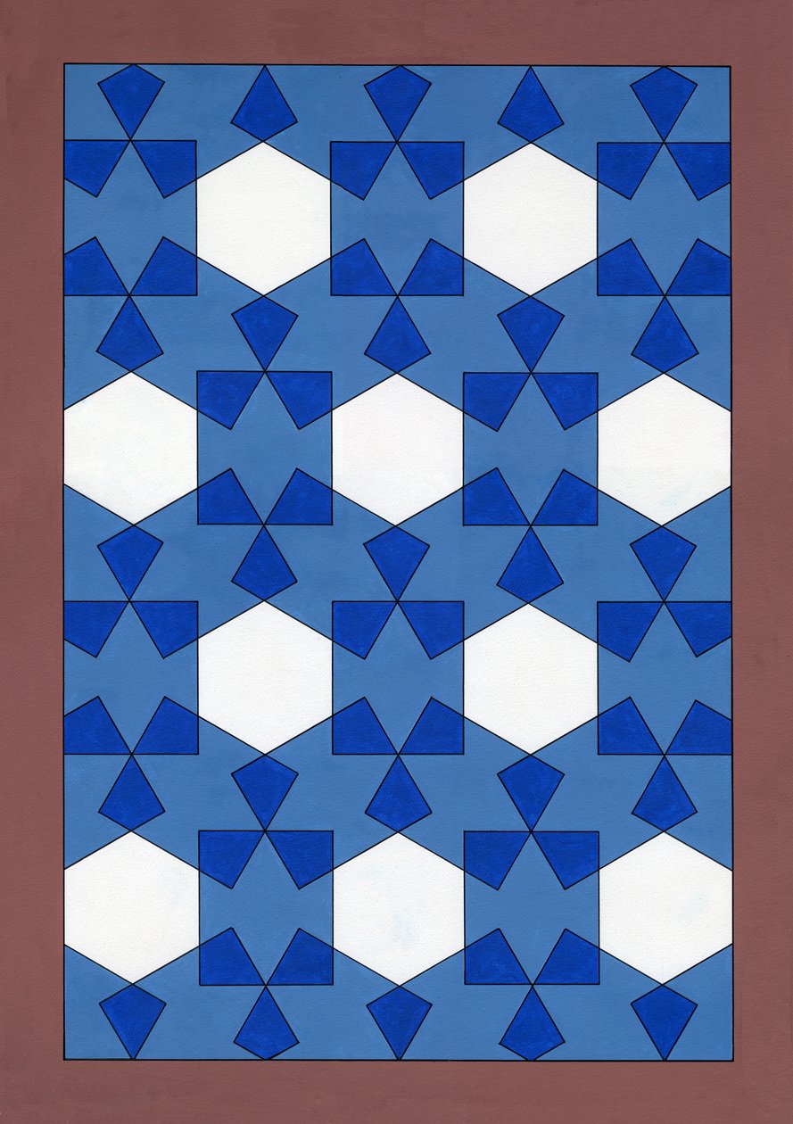 Bindirme Dikdörtgenler, 2011 (gemide akrilik) by Peter McClure