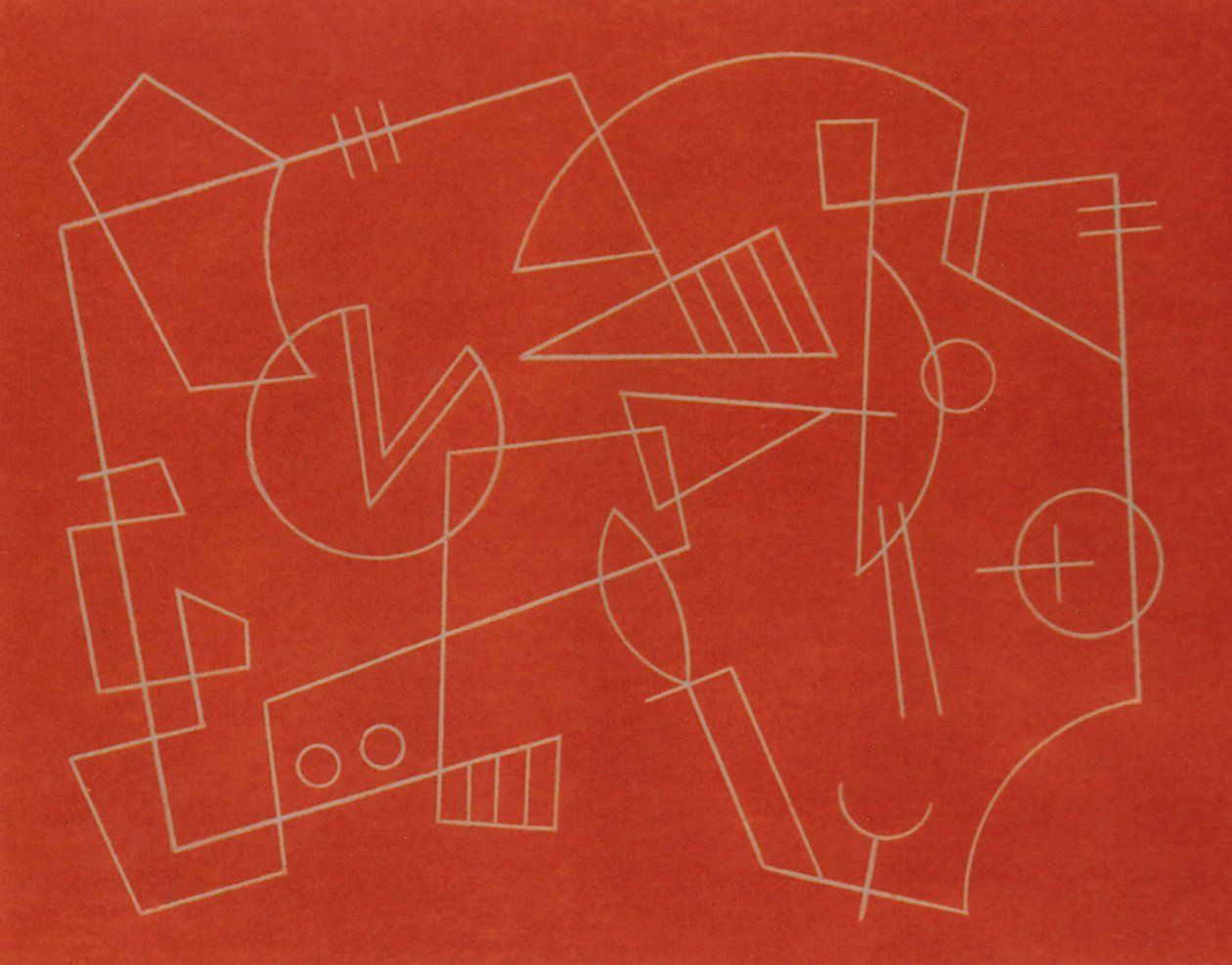 YÜRÜYÜŞ HATTI.1997, (kağıt üzerine pastel) by Peter McClure