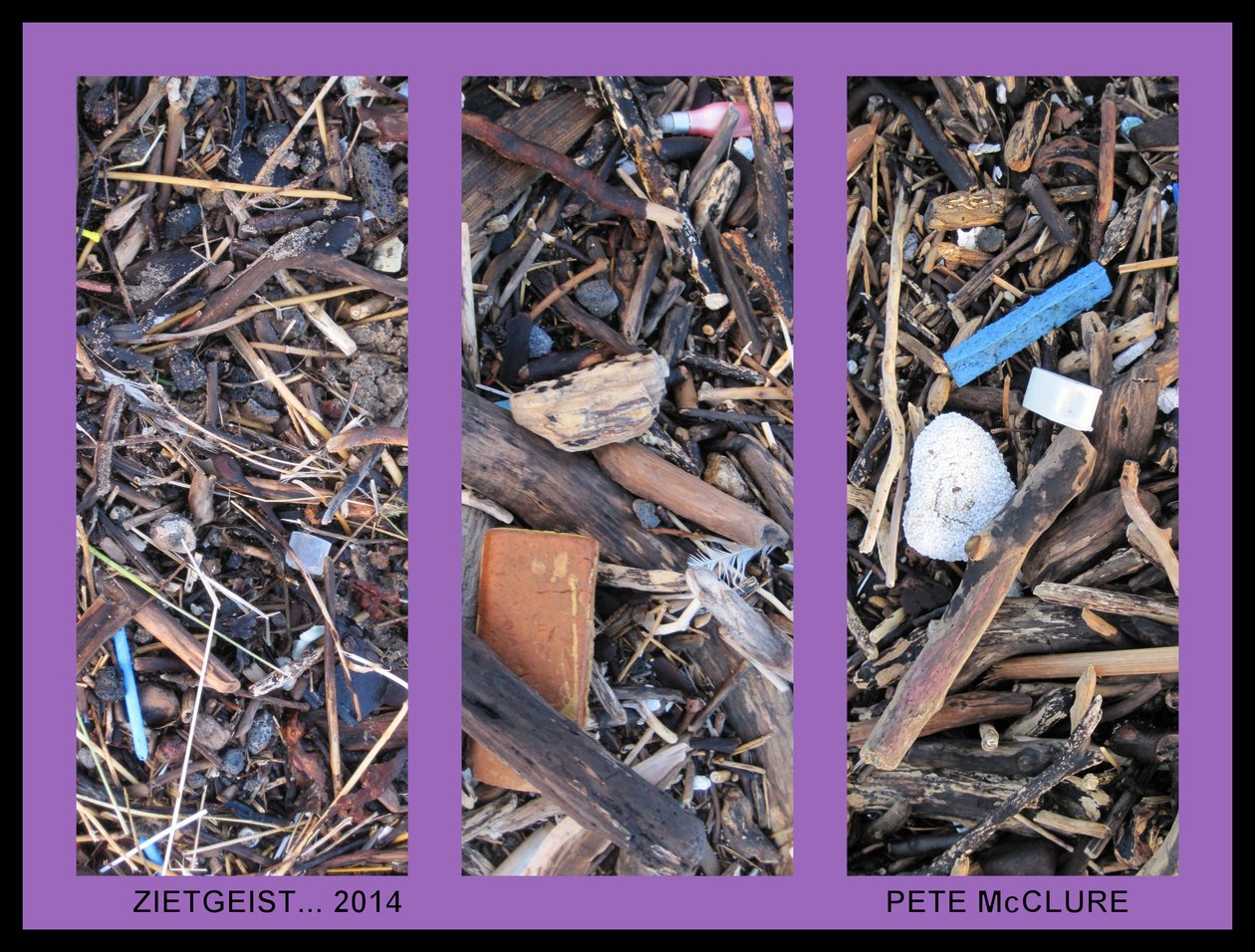 ZIETGEIST TRIPTYCH, 2013, (fotomontaj) by Peter McClure