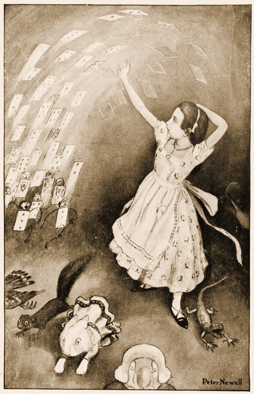 "Bütün paket havaya yükseldi", Lewis Carroll