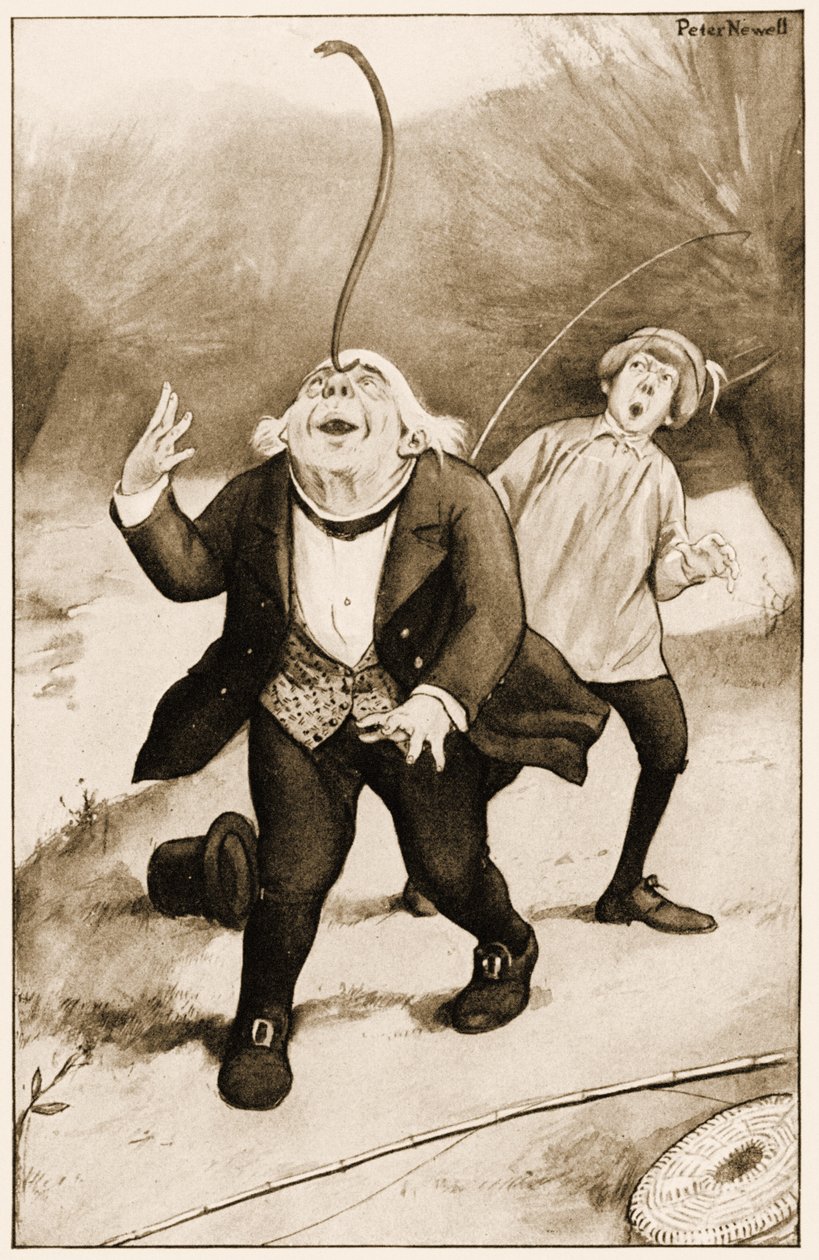 "Yaşlı Peder William burnunun ucunda bir yılan balığını dengeliyor", Lewis Carroll