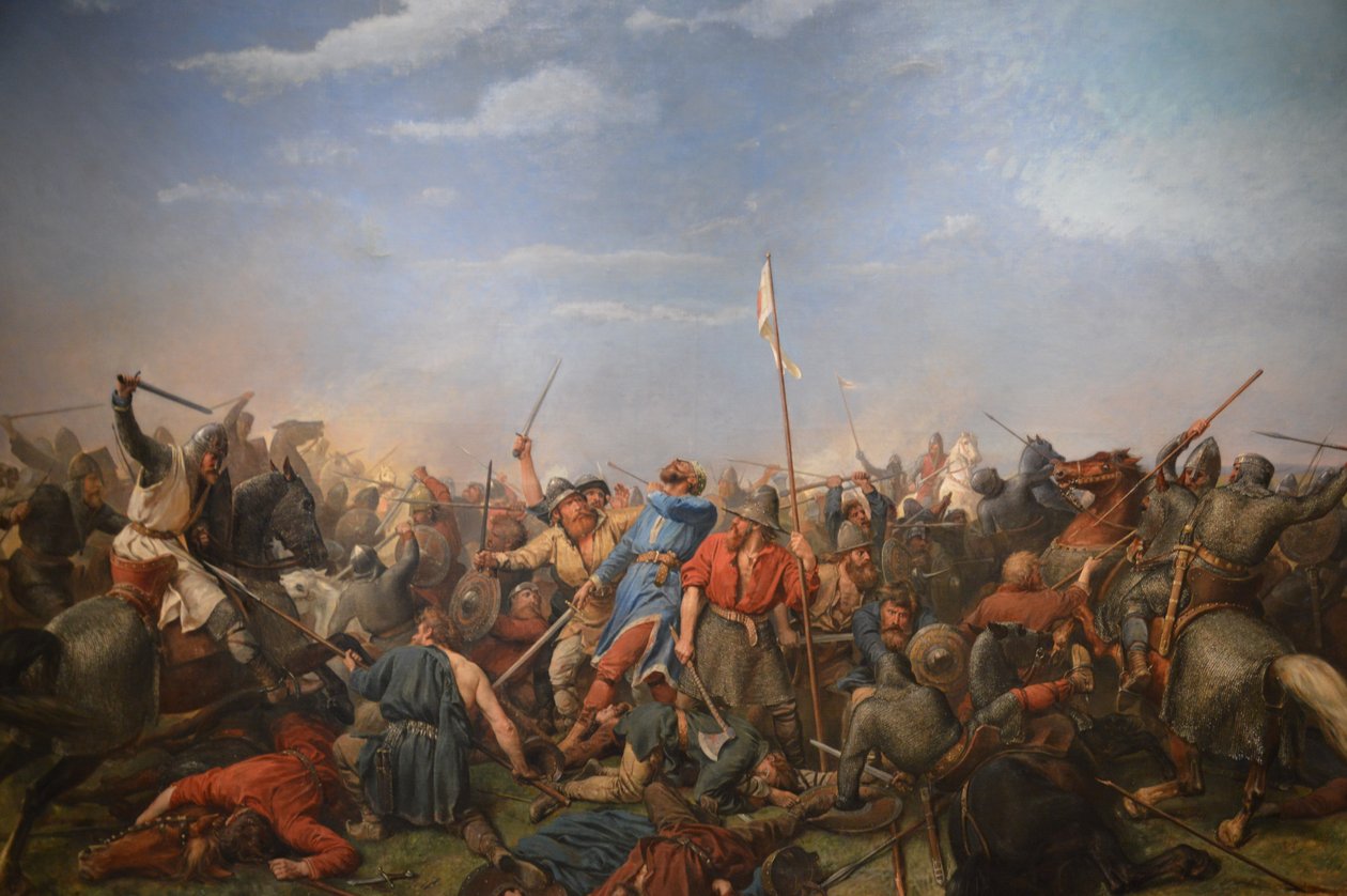 Stamford Köprüsü Savaşı by Peter Nicolai Arbo