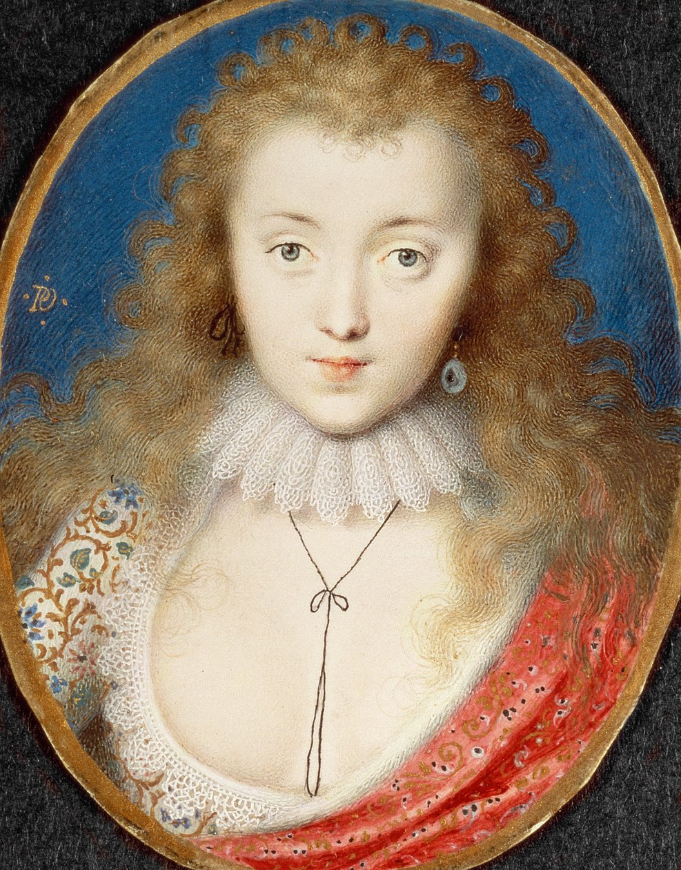 Bir kızın portresi, muhtemelen Venetia Stanley (1600-33) daha sonra Lady Digby by Peter Oliver