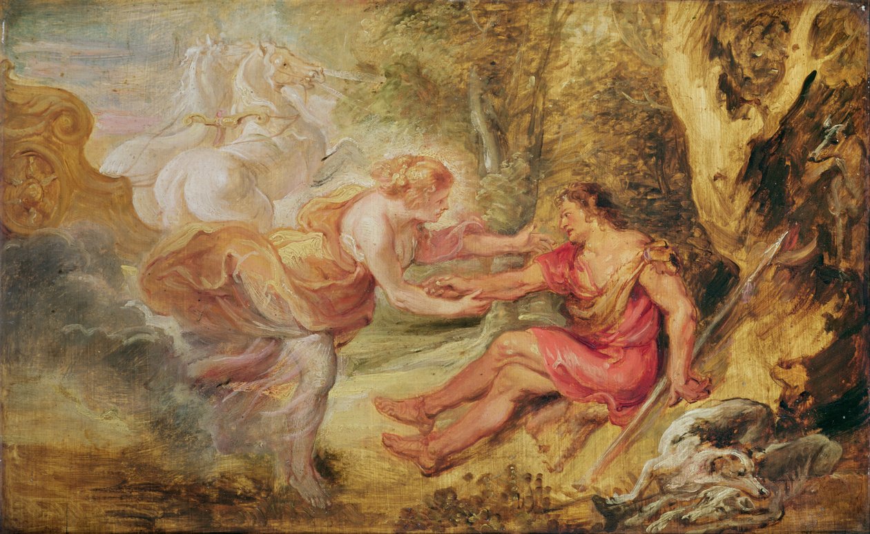 Aurora Abducting Cephalus, 1636 (meşe üzerine yağlı boya) by Peter Paul Rubens