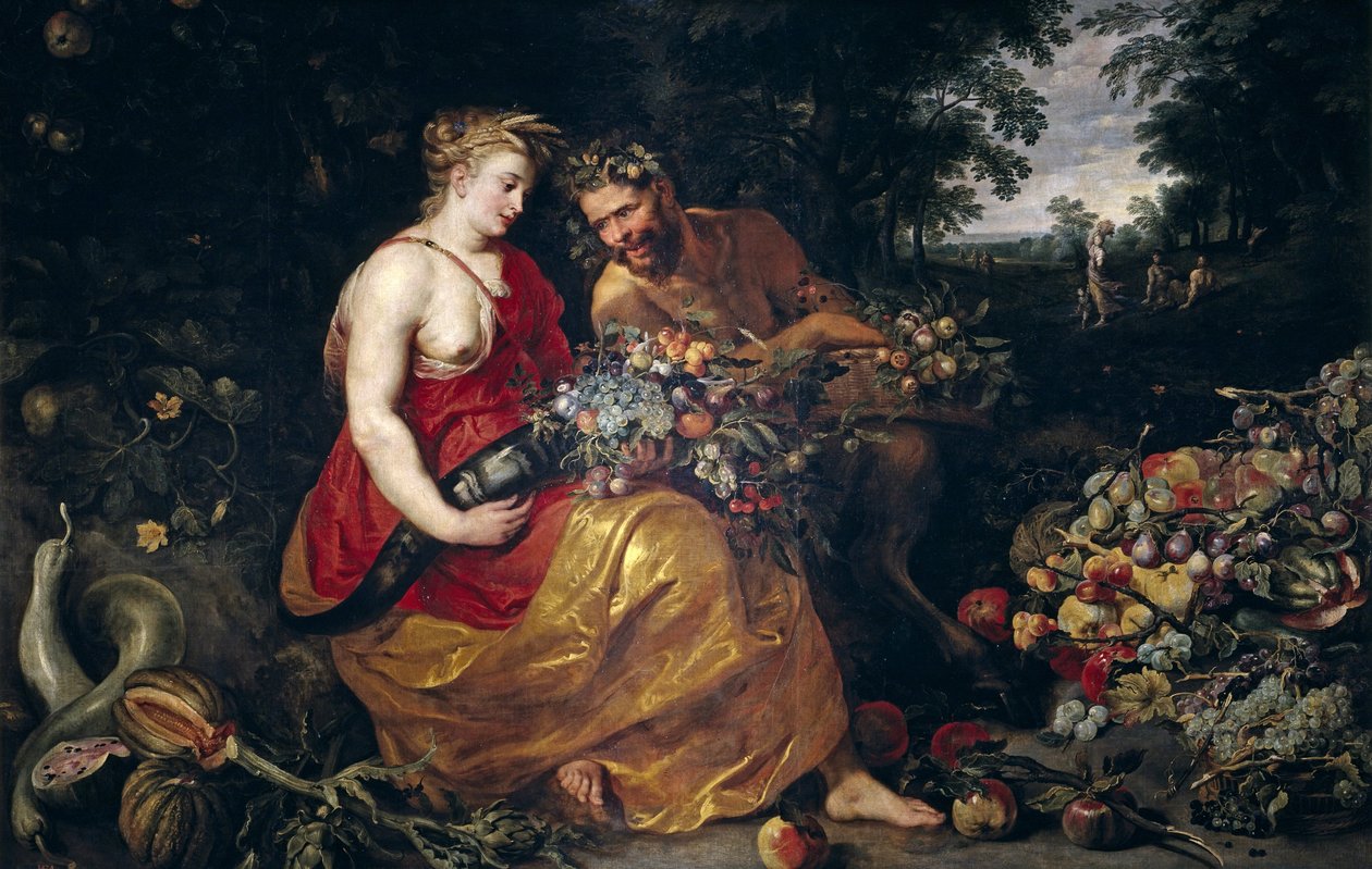 Ceres ve Pan by Peter Paul Rubens