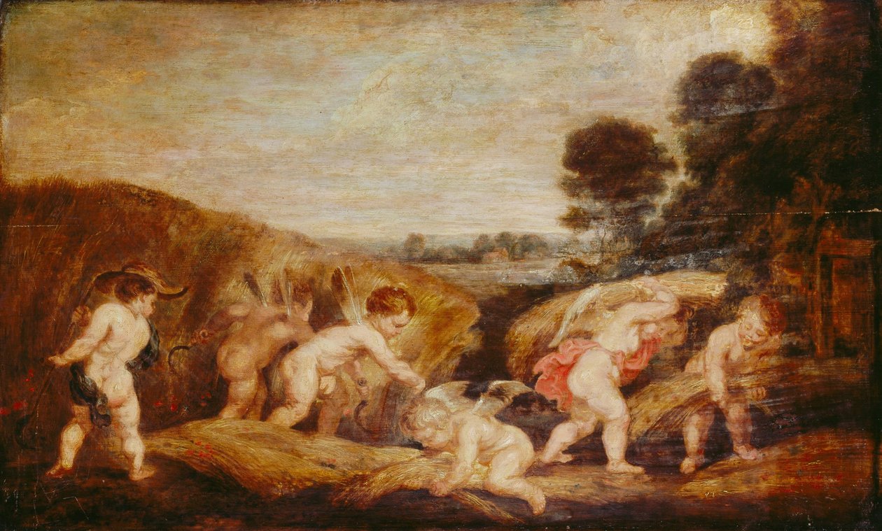 aşk tanrısı hasadı by Peter Paul Rubens