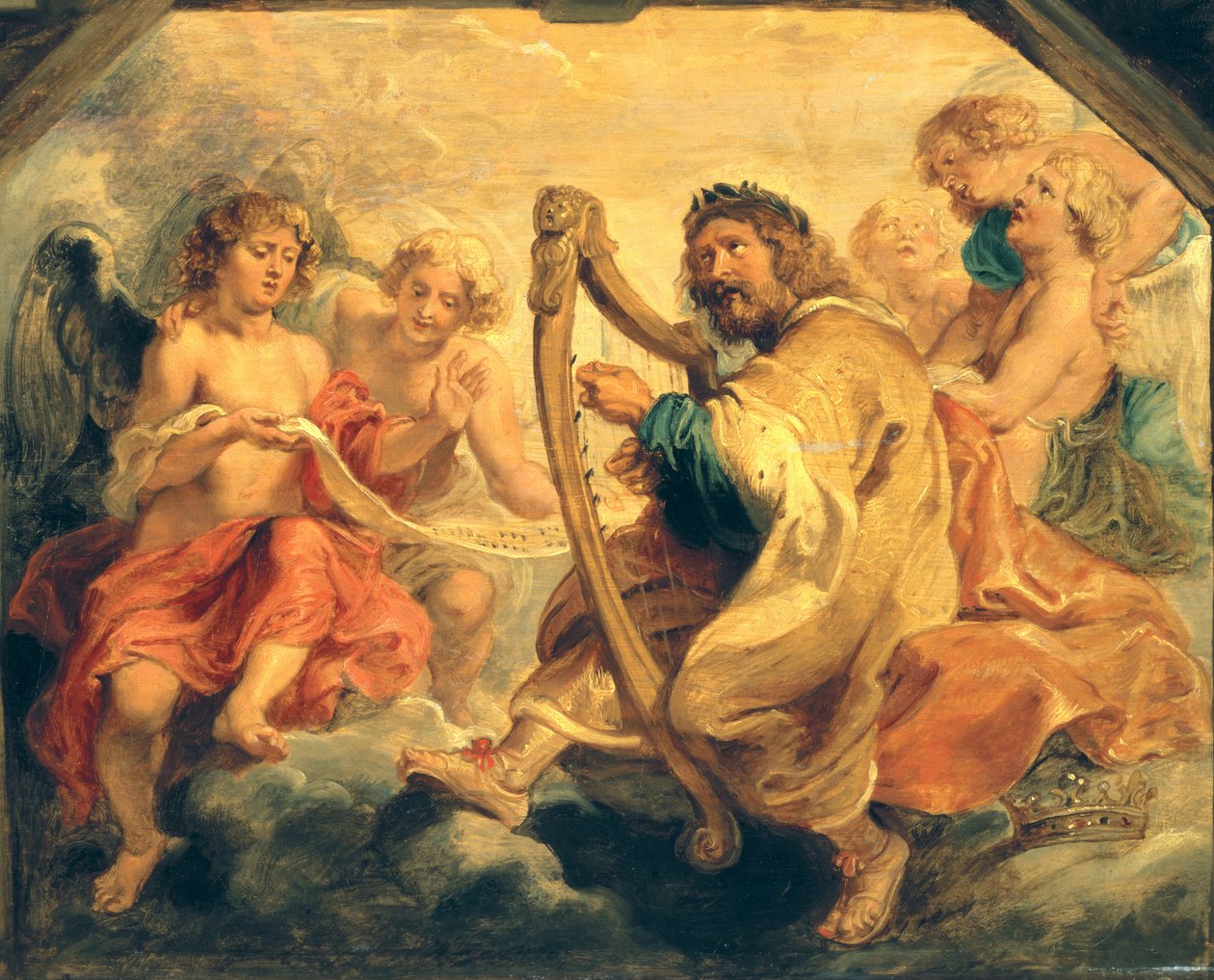 David Arpını Çalıyor by Peter Paul Rubens