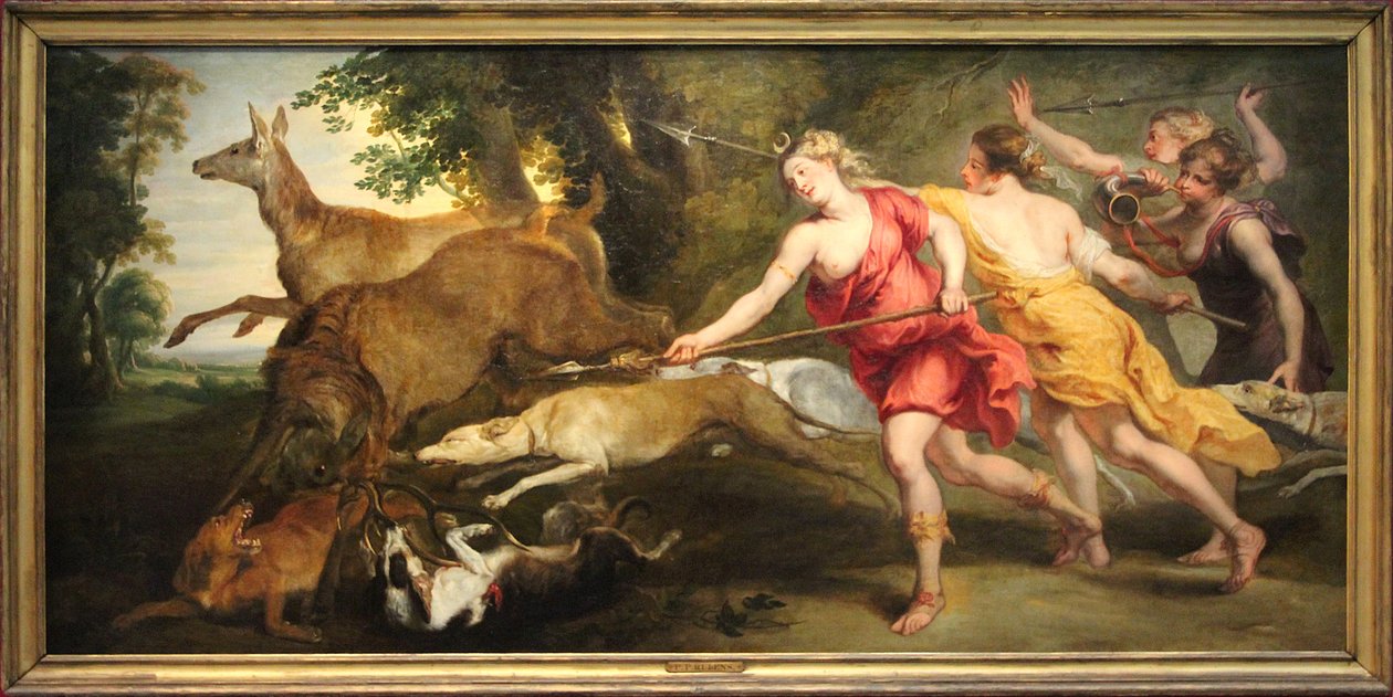 Diana Huntress ve Perileri by Peter Paul Rubens