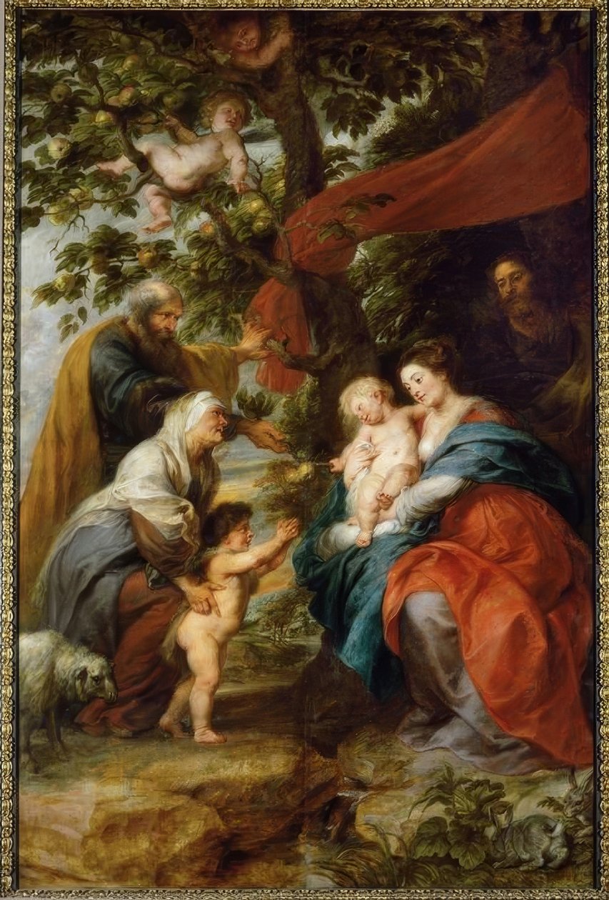 Elma ağacının altında Kutsal Aile by Peter Paul Rubens