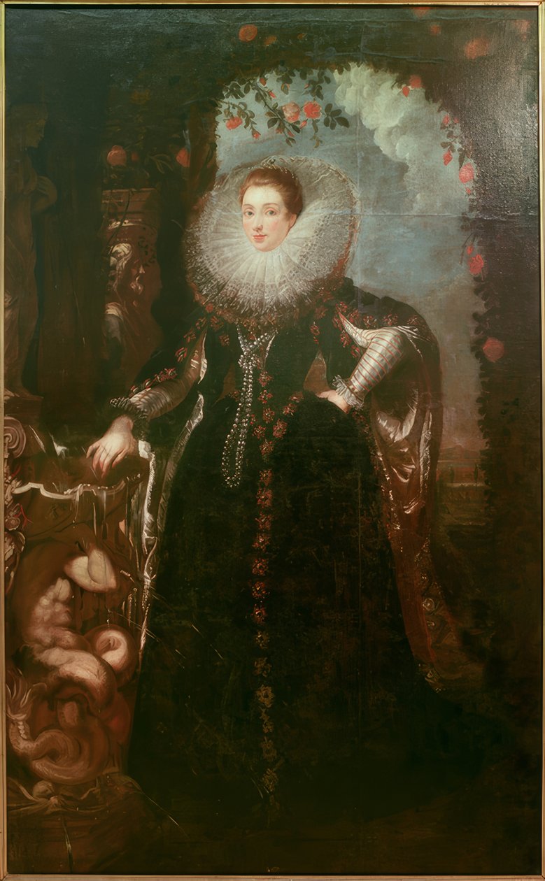 bir kadın portresi by Peter Paul Rubens