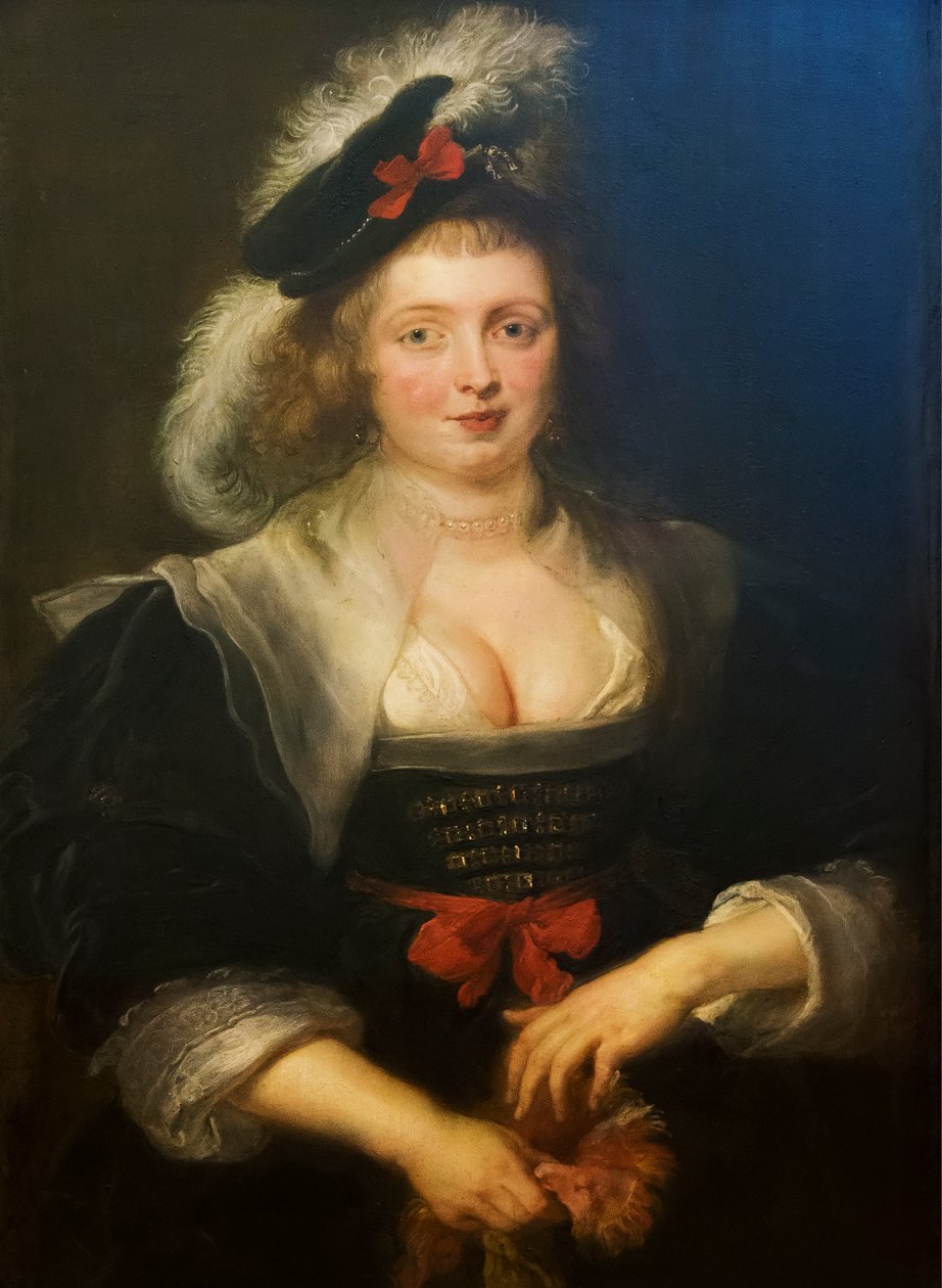 Hélène Fourment eldivenli by Peter Paul Rubens