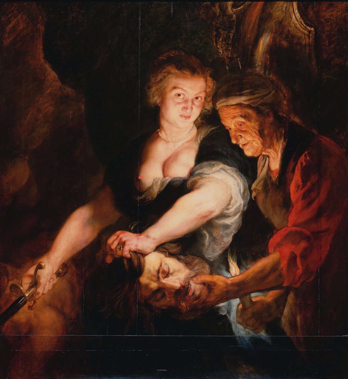 Holofernes Başkanı ile Judith by Peter Paul Rubens