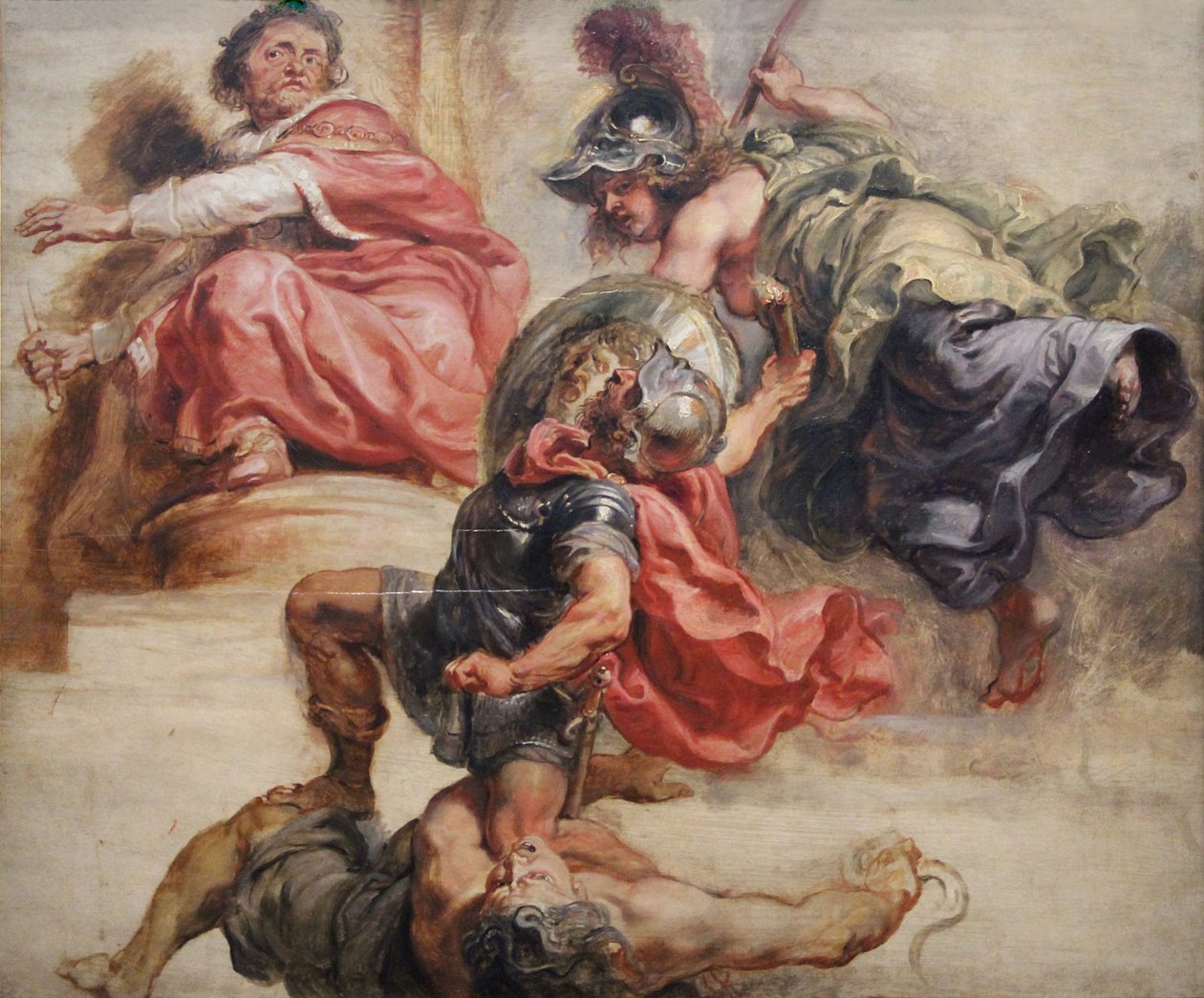 Bilgelik savaş ve anlaşmazlık üzerinde galip geldi by Peter Paul Rubens