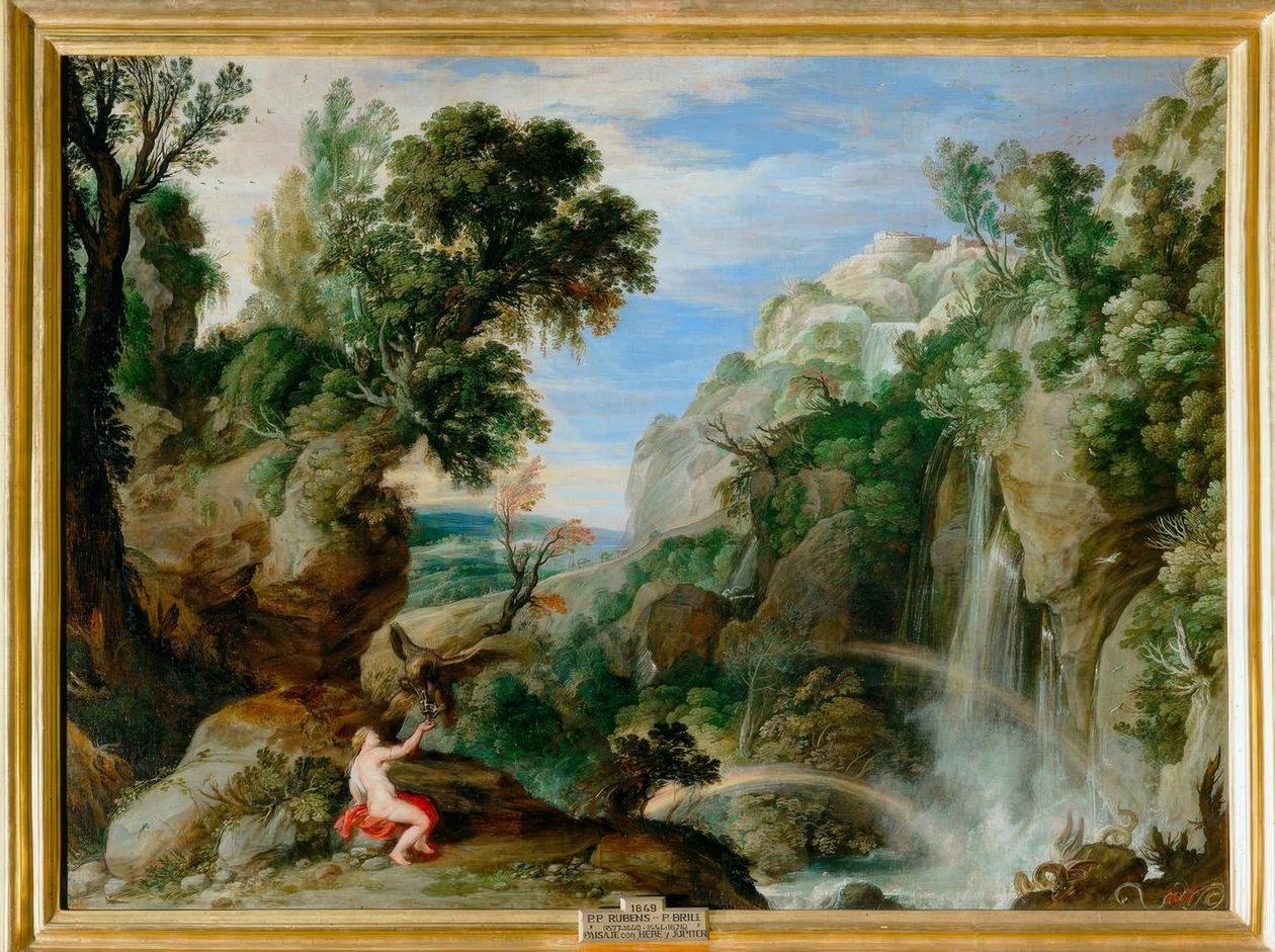 Hebe (veya Psyche) ile Manzara by Peter Paul Rubens