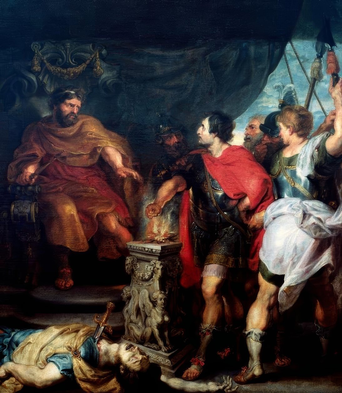 Mucius Scaevola vor Porsenna by Peter Paul Rubens
