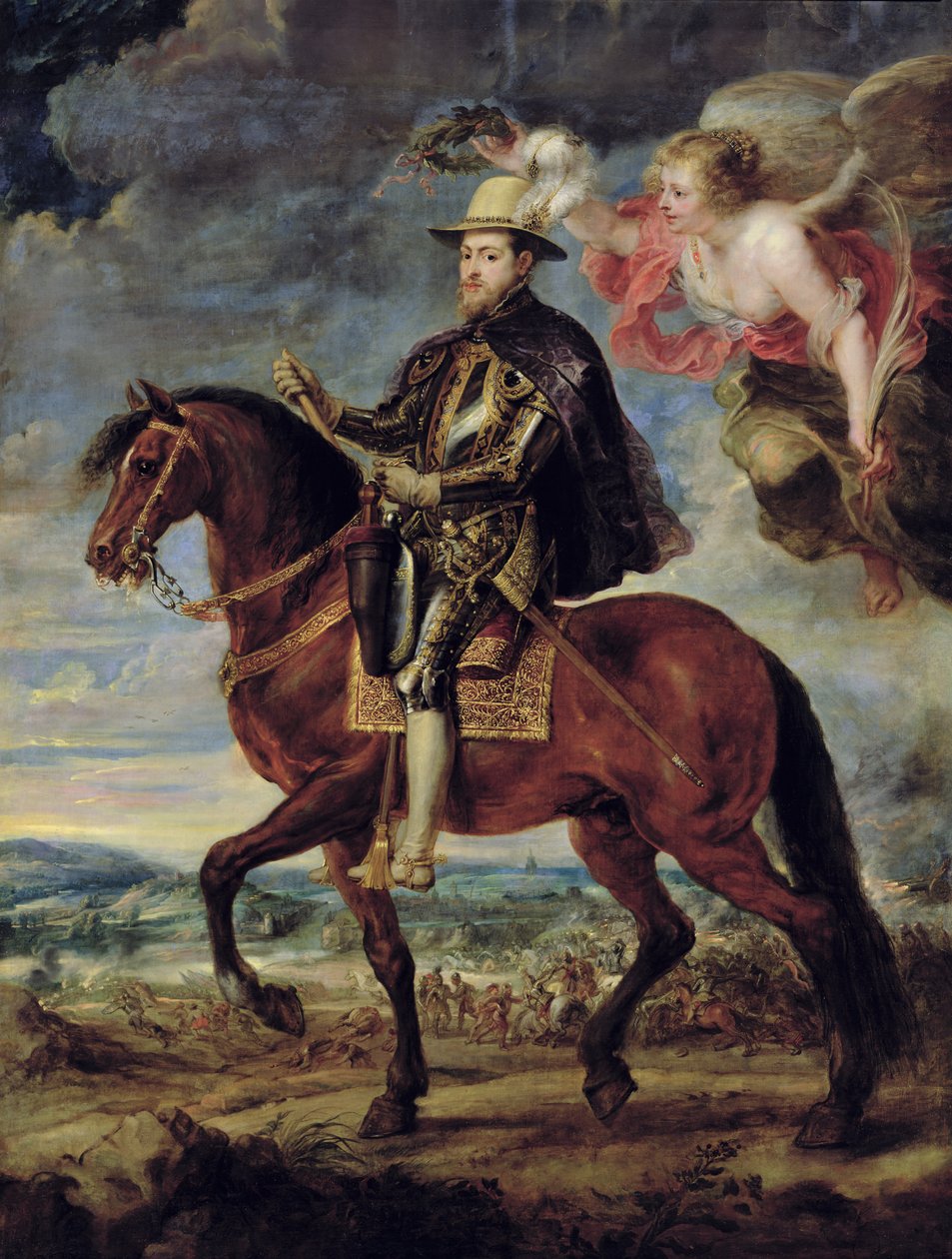 II. Philip (1527-98) Zaferle taçlandı, 1628 by Peter Paul Rubens