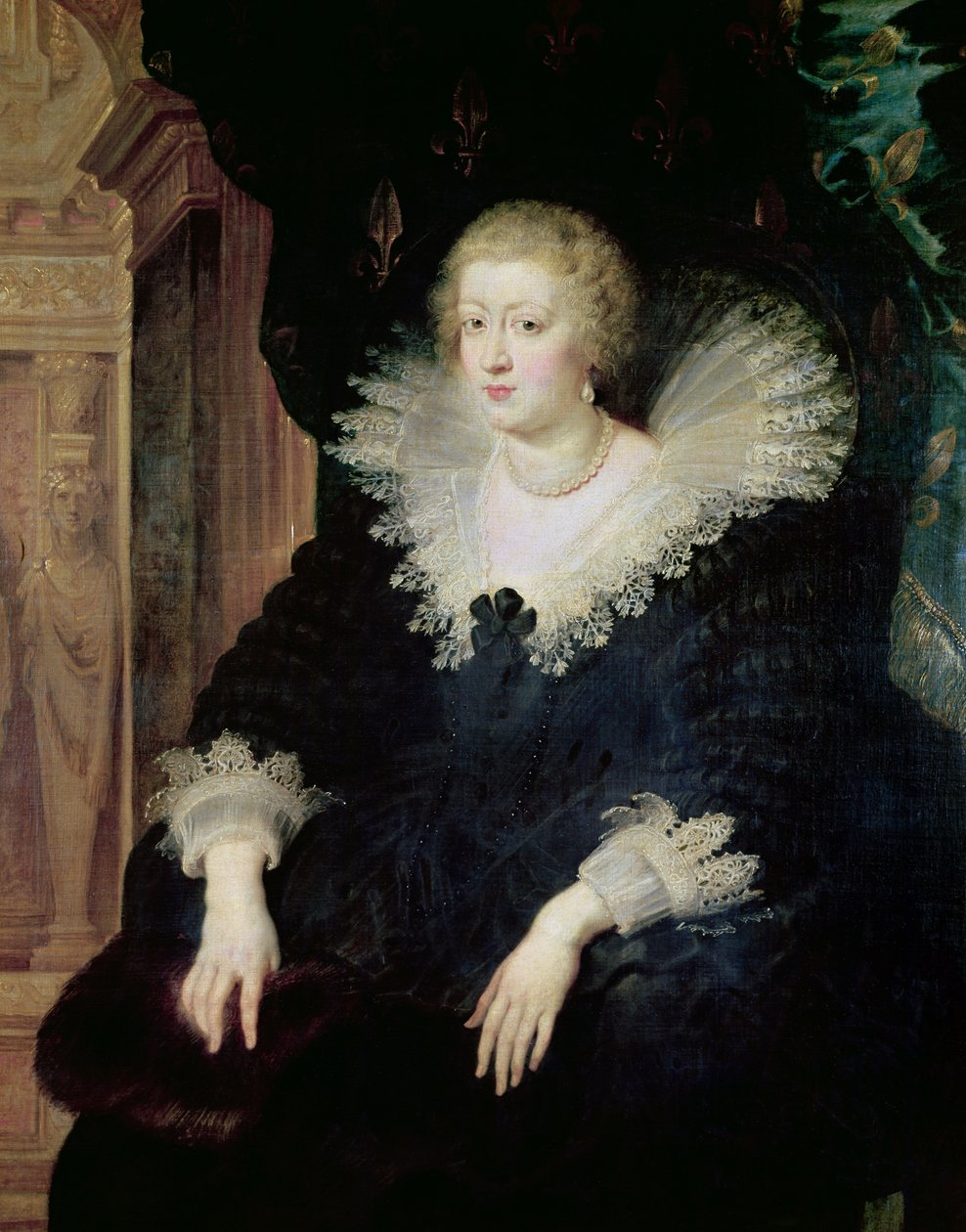 Avusturyalı Anne Portresi (1601-1666) c.1622 by Peter Paul Rubens