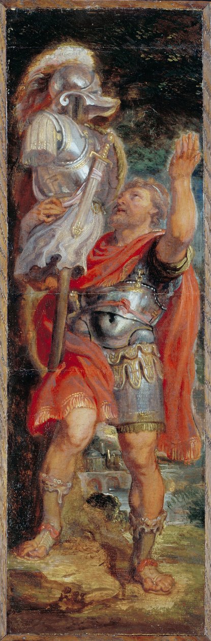 Romulus bir Kupa kuruyor by Peter Paul Rubens