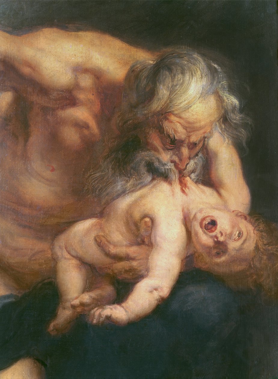 Oğlunu Yiyen Satürn, 1636 (36857 detayı) by Peter Paul Rubens