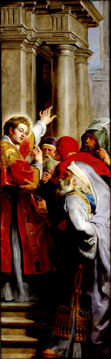 St. Stephen Preaching, from the Triptych of St. Stephen  by Peter Paul Rubens