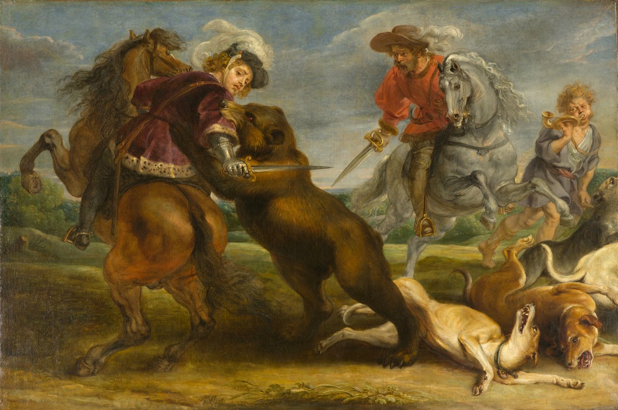 Ayı Avı, 1639-1640 by Peter Paul Rubens