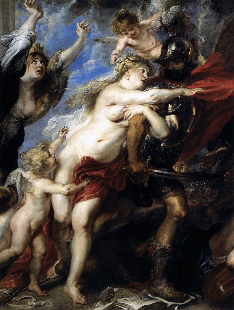 Savaşın Sonuçları (detay) by Peter Paul Rubens
