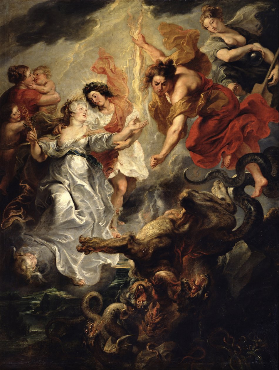 Marie de Medici ve oğlunun Uzlaşması, 15 Aralık 1621, 1621-25 by Peter Paul Rubens